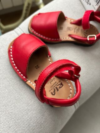 Menorquinas Ría Menorca niño/a rojas T.22