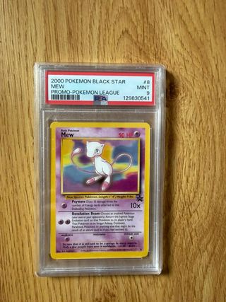 Carta Pokémon Mew Black Star Promo 2000 PSA 9