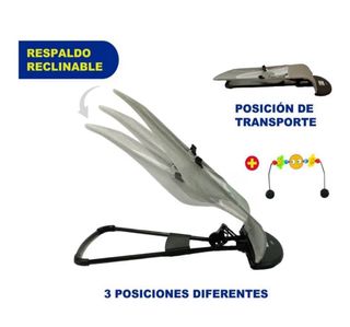 Hamaca bebé plegable con arco de juegos