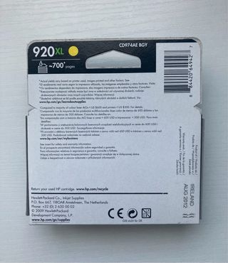 HP 920 XL Originales 4 cartuchos