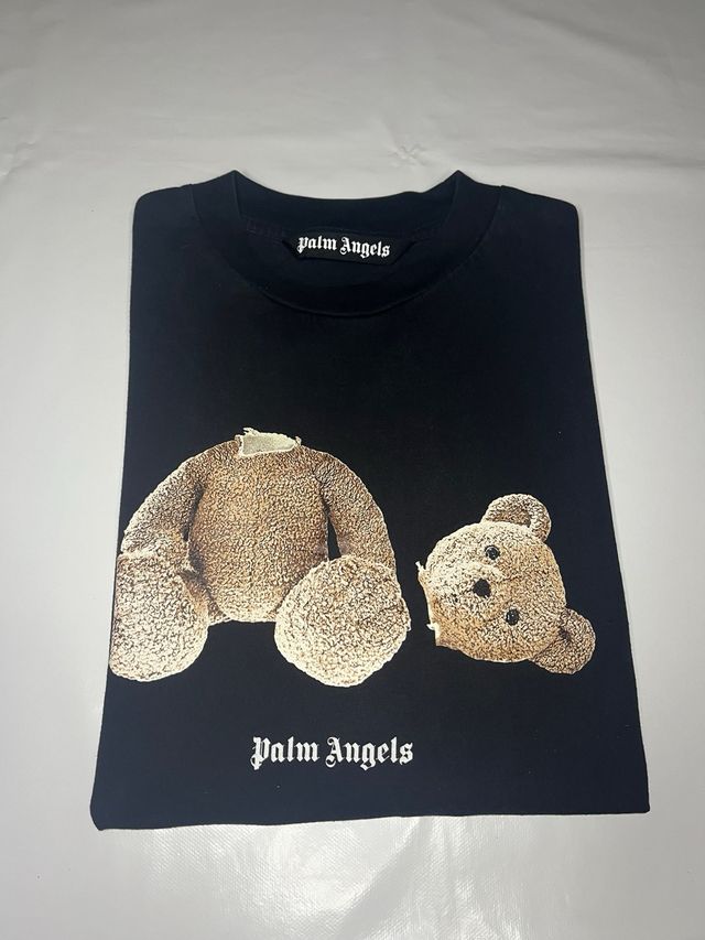 Camiseta Palm Angels Oso Roto Negra
