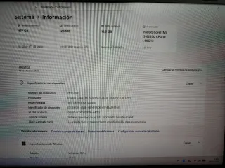 Portátil MSI Prestige Plata i5 8th gen