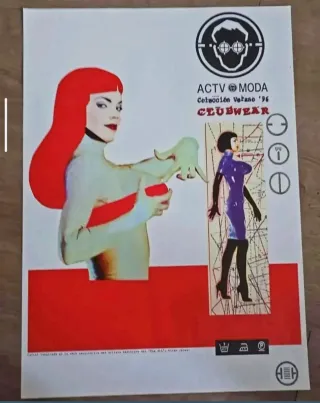 Cartel ACTV MODA Verano '96 Clubwear