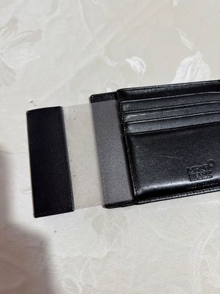 Porta carte Montblanc nero originale.