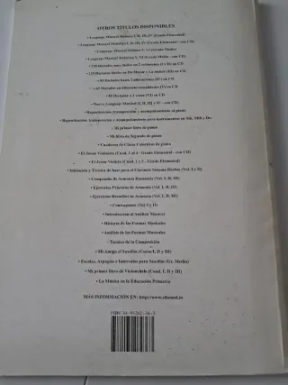 Lenguaje Musical Rítmico V - Grado Medio 1er Curso