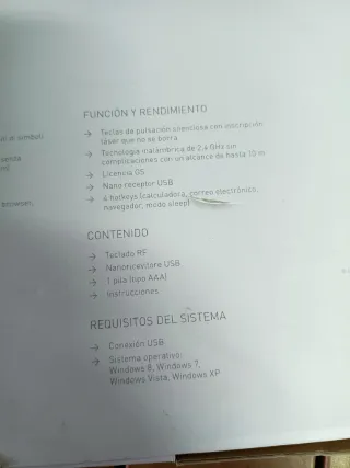 Cherry KW 2000 Teclado Inalámbrico Negro