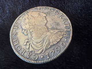 8 reales 1790 Busto Carlos III