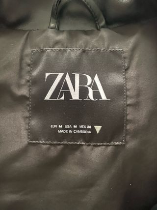 Chaleco acolchado Zara negro