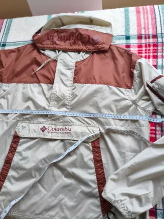 Chaqueta Columbia Anorak Talla XL Beige/Marrón