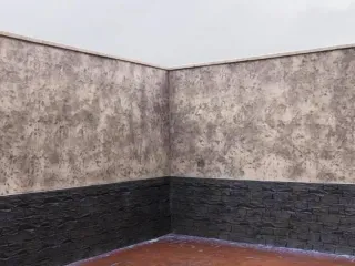 Muros decorativos hormigón impreso vertical