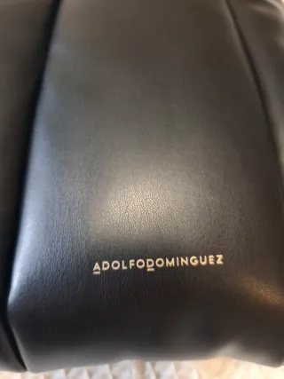 Bolso acolchado negro Adolfo Domínguez