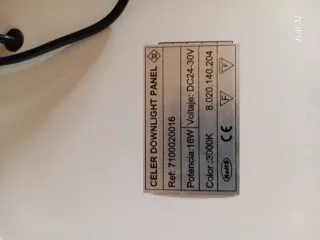 Foco Downlight LED Blanco 18W