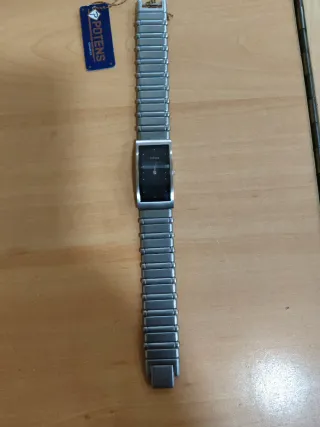 Reloj Potens Caballero Negro y Plateado