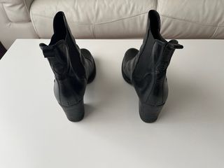 Botines de piel negros Talla 41