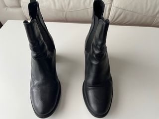 Botines de piel negros Talla 41