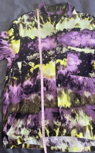 H&M Camisa estampada Tie-Dye Talla S