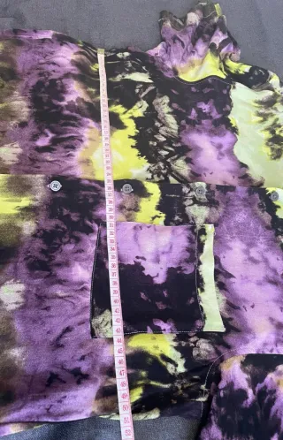 H&M Camisa estampada Tie-Dye Talla S