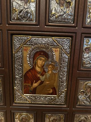 Cuadro Decorativo Madera y Plata