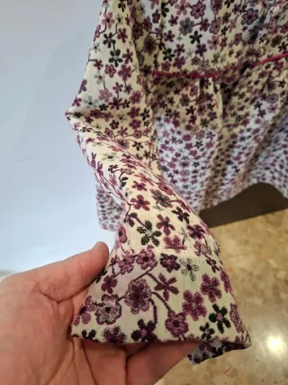 Blusón Fallera Niña Talla 10 acolchado