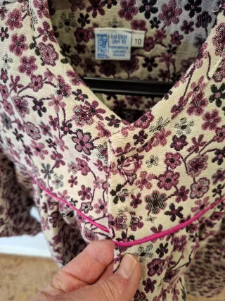 Blusón Fallera Niña Talla 10 acolchado