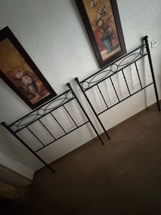 Cabecero de forja negro