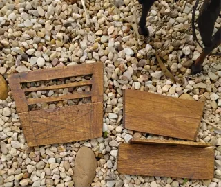 Madelman Carreta con caballos + muñeco cowboy