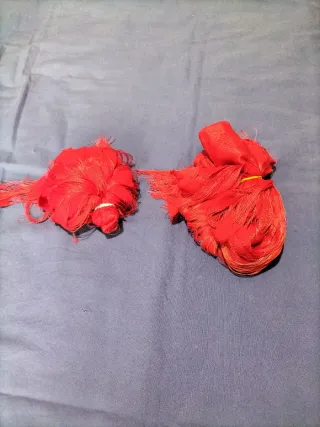 2 Tende Rosse con Cuoricini