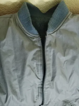 Chaqueta bomber reversible azul talla M