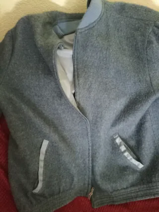 Chaqueta bomber reversible azul talla M