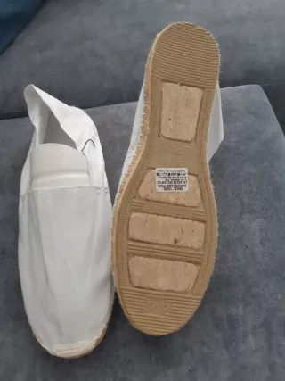 Alpargatas Blancas Talla 44 Nuevas