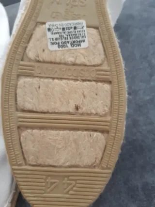 Alpargatas Blancas Talla 44 Nuevas