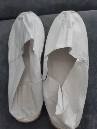 Alpargatas Blancas Talla 44 Nuevas