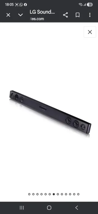 Barra de Sonido LG SQC2 300W Negra