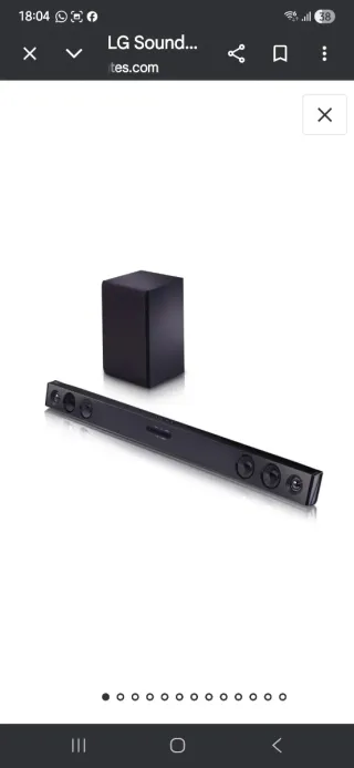 Barra de Sonido LG SQC2 300W Negra