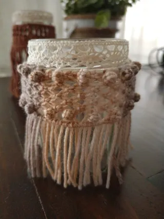 Botes de cristal decorados .