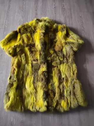 Chaqueta de pelo de conejo