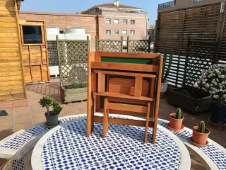 Pupitre escolar infantil de madera