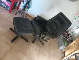 Sillón Stressless Negro Cuero
