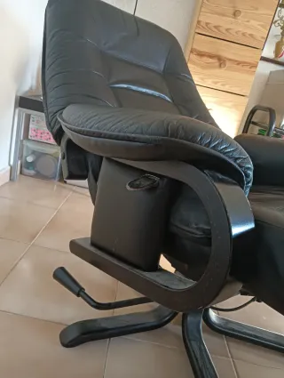 Sillón Stressless Negro Cuero