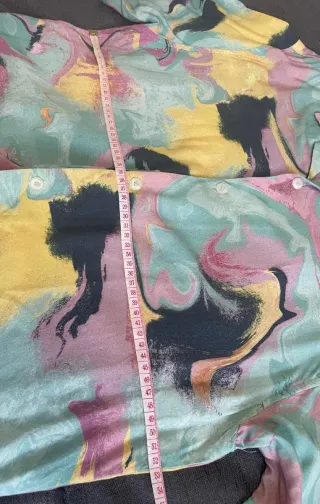 Pull&Bear Camisa hombre multicolor talla M