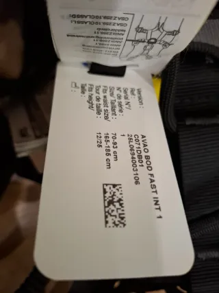 Arnés Petzl AVAO FAST Internacional Talla 1