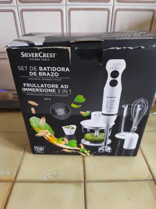 Batidora de mano Silvercrest 3 en 1