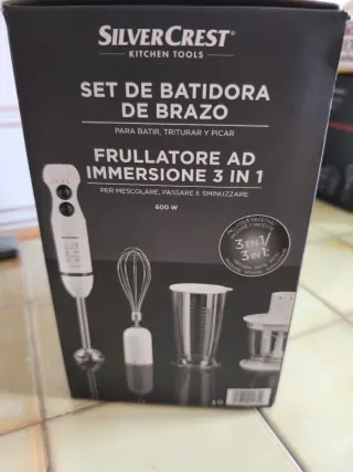 Batidora de mano Silvercrest 3 en 1