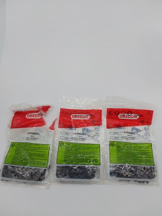 Oregon Cadena de motosierra S40 AdvanceCut, paquete de 3 unidades para barras de 10 pulgadas y 40 eslabones de transmisión, para