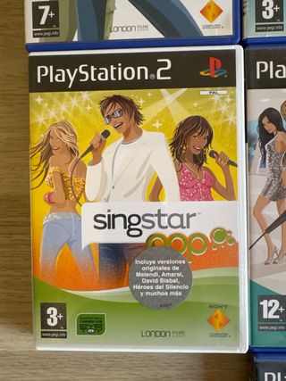 Lote 7 juegos SingStar PS2