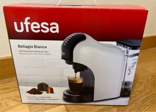 Cafetera Capsulas nueva blanca Ufesa Bellagio