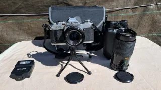 Cámara Canon AV-1 FD 50mm 1:1.8