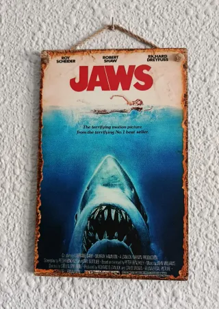 Cartel Original Película Tiburón (Jaws)
