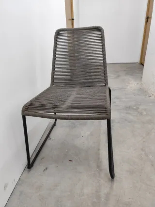 Conjunto 6 silllas de hilo gris