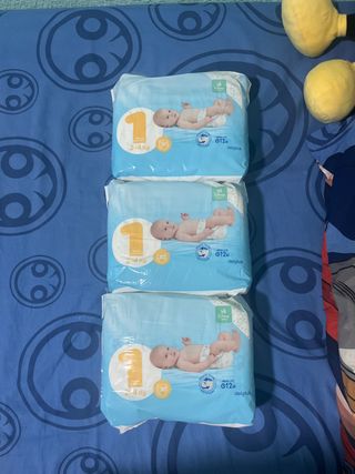 Pañales Deliplus Talla 1 (2-4 Kg) - Pack 3